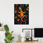 Fiery Gecko - Die Kunst des Crawlers Poster (Heimbüro)