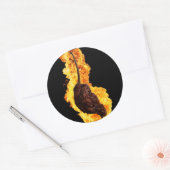 Fiery Ghost Pepper Runder Aufkleber (Umschlag)