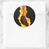 Fiery Ghost Pepper Runder Aufkleber (Tasche)