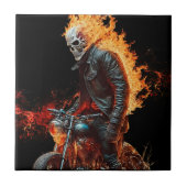 Fiery Ghost Rider - Ein Thrill dynamischer Energie Fliese (Vorderseite)