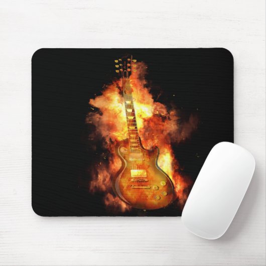 Fiery Gitarre Mousepad (Mit Mouse)