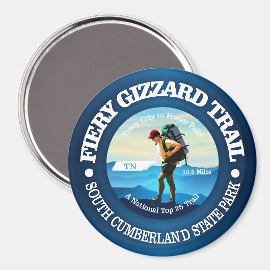 Fiery Gizzard (C) Magnet (Vorderseite/Rückseite)