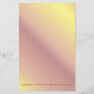 Fiery Gradient Stationery Briefpapier