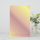 Fiery Gradient Stationery Briefpapier (Stehend Vorderseite)