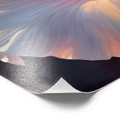 Fiery Hibiskus Bloom bei Sunset Fotodruck (Ecke)