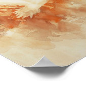 Fiery Holy Spirit Christlich Watercolor Kunst, Dic Poster (Ecke)