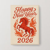 Fiery Horse 2026 Button (Vorderseite)
