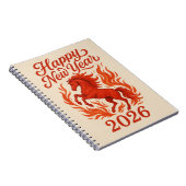 Fiery Horse 2026 Notizblock (Rechte Seite)