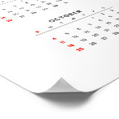 Fiery Horse 2026 Wall Calendar Poster (Ecke)