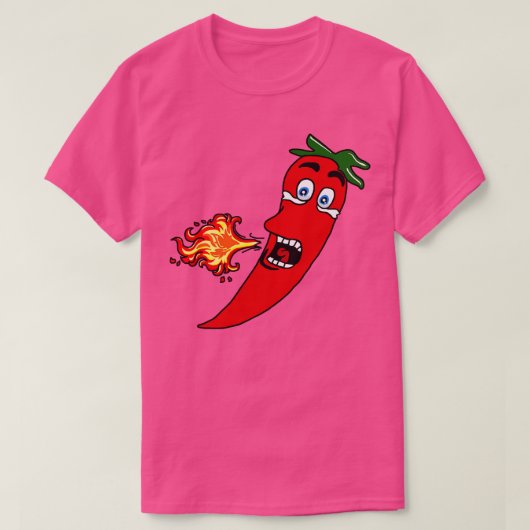 Fiery Hot Chili Pepper T-Shirt (Design vorne)