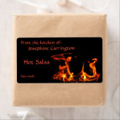 Fiery Hot Salsa Canning Labels (Insitu)
