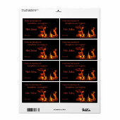 Fiery Hot Salsa Canning Labels (Vorne)
