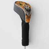 Fiery Inferno Cat Golf Headcover (angewinkelt)