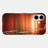 Fiery Jazz Saxophone Case-Mate iPhone Hülle (Rückseite (Horizontal))