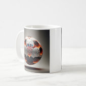 Fiery Kroan Soccer Ball Kaffeetasse (Vorderseite Links)