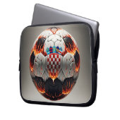 Fiery Kroan Soccer Ball Laptopschutzhülle (Vorderseite Links)