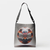 Fiery Kroan Soccer Ball Tragetaschen Mit Langen Trägern (Rückseite)