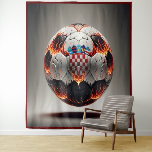 Fiery Kroan Soccer Ball Wandteppich (Beispiel)