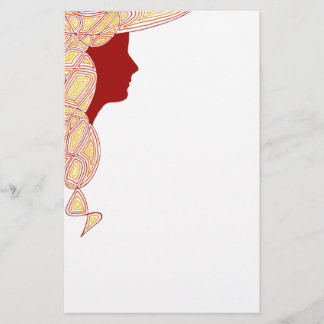 Fiery Lady Stationary Briefpapier