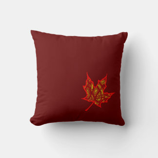Fiery Leaf Kissen
