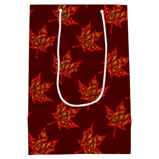 Fiery Leaf Mittlere Geschenktüte (Rückseite)