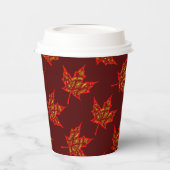 Fiery Leaf Paper Cup Pappbecher (Links)