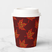 Fiery Leaf Paper Cup Pappbecher (Rückseite)