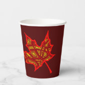 Fiery Leaf Paper Cup Pappbecher (Rückseite)