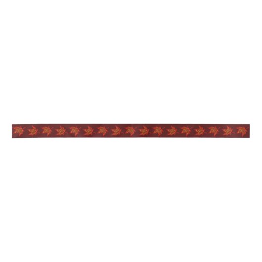 Fiery Leaf Satinband (Vorderseite)