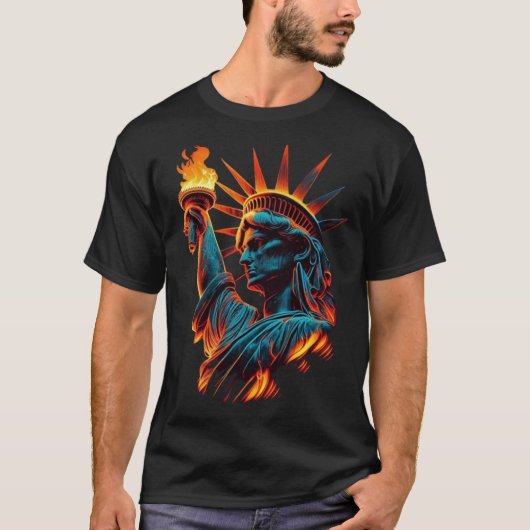 Fiery Liberty T-Shirt (Vorderseite)