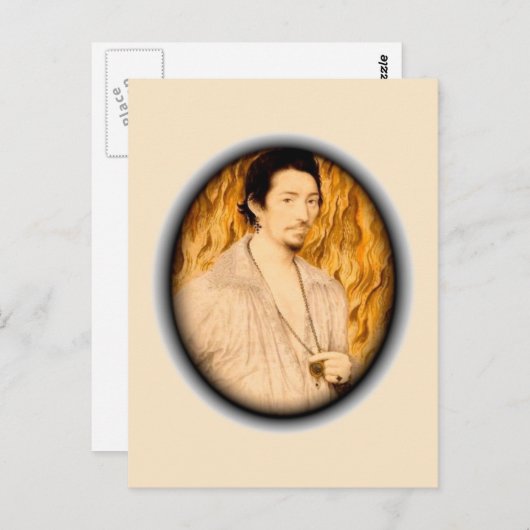 Fiery Liebe Postkarte (Vorne/Hinten)