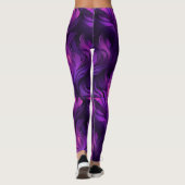 Fiery Lila Flames of Imagination Leggings (Rückseite)