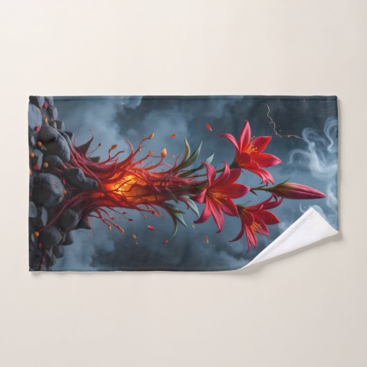 Fiery Lily Fantasy Handtuch (Handtuch)