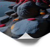 Fiery Lily Fantasy Poster (Ecke)