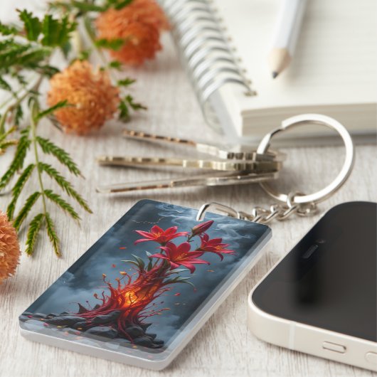 Fiery Lily Fantasy Schlüsselanhänger (Vorderseite rechts)