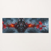 Fiery Lily Fantasy Yogamatte (Rückseite (Horizontal))