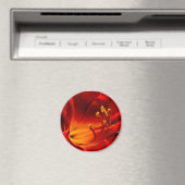 Fiery Lily Magnet (In Situ (Geschirrspüler))