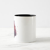 Fiery Lion Head Zweifarbige Tasse (Mittel)