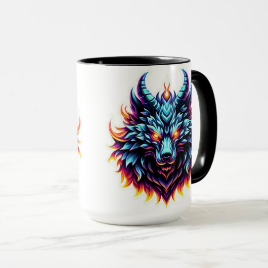 Fiery "Lunar Guardian" Tasse (VorderseiteRechts)