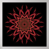Fiery Mandala Poster (Vorne)
