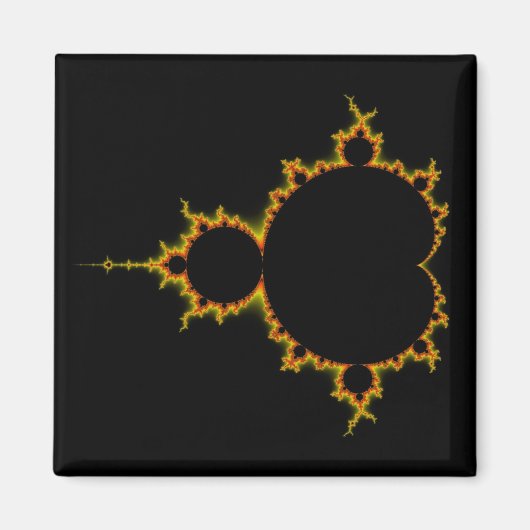 Fiery Mandelbrot Set Magnet (Vorne)