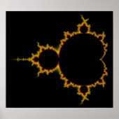 Fiery Mandelbrot Set Poster (Vorne)