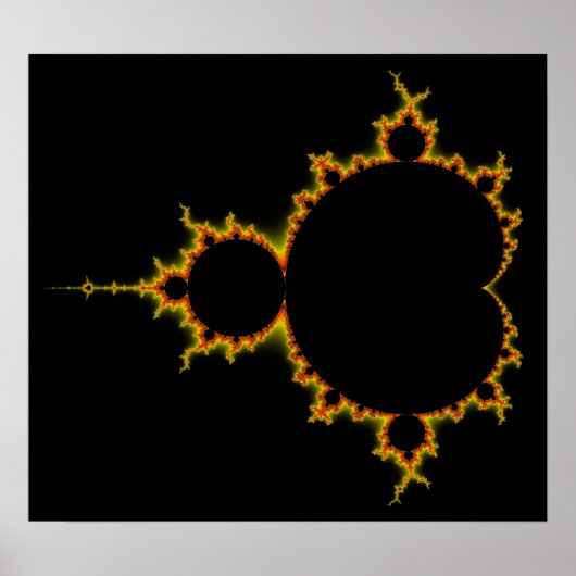 Fiery Mandelbrot Set Poster (Vorne)