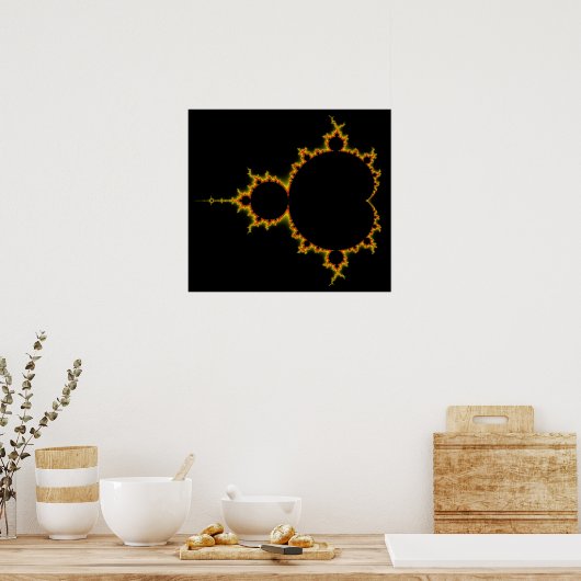 Fiery Mandelbrot Set Poster (Küche)