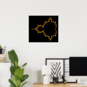 Fiery Mandelbrot Set Poster (Heimbüro)