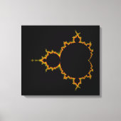 Fiery Mandelbrot Set Wrapped Canvas Leinwanddruck (Vorderseite)