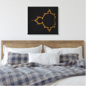 Fiery Mandelbrot Set Wrapped Canvas Leinwanddruck (Insitu (Schlafzimmer))