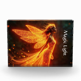 Fiery Märchen Rot-Leuchtflügel niedlicher Zauberne Fotoblock