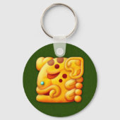 Fiery Maya Animal Head Schlüsselanhänger (Vorderseite)