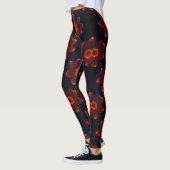 Fiery Neon Blossom Leggings (Links)